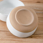 Ceramic Soup Bowls Set of 6,30 Ounce Stoneware Cereal Bowl,Porcelain Nesting Bowls for Oatmeal,Popcorn,Soup,Pasta,Fruit,Housewarming Gift,Microwave & Dishwasher Safe,White