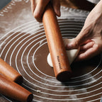 Muso Wood Sapele Wooden Dowel Rolling Pin for Baking,Tapered Roller for Fondant, Pie Crust, Cookie, Pastry (Dowel 15-3/4inch)