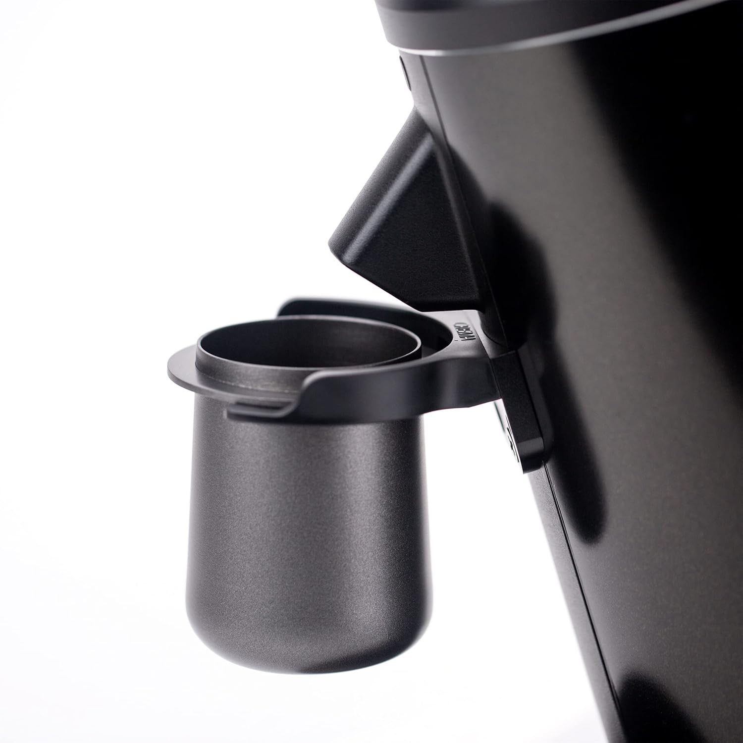 Crema Coffee Products 54mm Grinder Cradle | Compatible with Crema 54mm Bottomless Portafilters & Dosing Cups | Two Adjustable Heights | Easy Installation | Espresso Machine Accessory