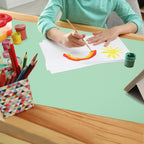 Silicone Mats for Kitchen Counter, Nonslip Silicone Mats for Crafts Countertop Protector Heat Resistant Mat (Light Green, 78.7"L x 15.7"W)