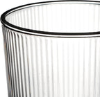 HOME & HONEY Double-Walled Insulated Glass Espresso Cups, Set of 2, 5.4oz Capacity, Fluted Borosilicate Glass