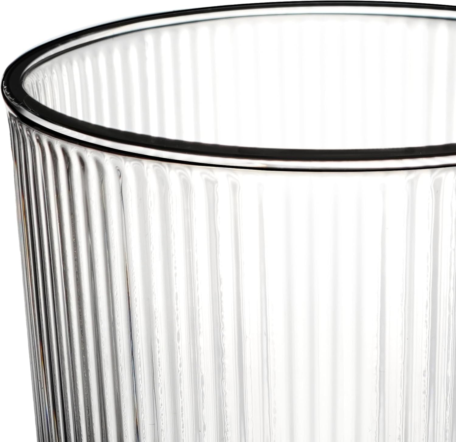 HOME & HONEY Double-Walled Insulated Glass Espresso Cups, Set of 2, 5.4oz Capacity, Fluted Borosilicate Glass