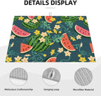 Large Dish Drying Mats For Kitchen Counter Microfiber Kitchen Drying Mat XL Draining Pad Absorbent Quick Drying Dish Mat 18x24 Inch - Watermelons