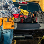 DULFINE Leather Work Gloves for Men & Women, Reinforced Durable Gardening Gloves,Cowhide Work Gloves,Puncture & Cut Resistant