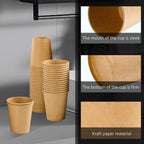300 Pack 5 oz Paper Cups, Disposable Kraft Bathroom Cups 5 Ounce, Espresso Coffee Hot/Cold Beverage Cups for Home, Kitchen, Party