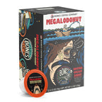 Bones Coffee Company Megalodonut, Boston Cream Donut Flavored Coffee Pods, Low Acid Medium Roast Single-Serve Bones Cups, Compatible with Capsule Brewers Coffee Maker, 12 Count