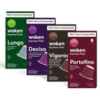 Woken Coffee Compostable Nespresso Pods Variety Pack - Dark and Medium Roast Italian Espresso Compostable Coffee Pods Compatible with Nespresso Machine (40 Pod Count, 4 Boxes)