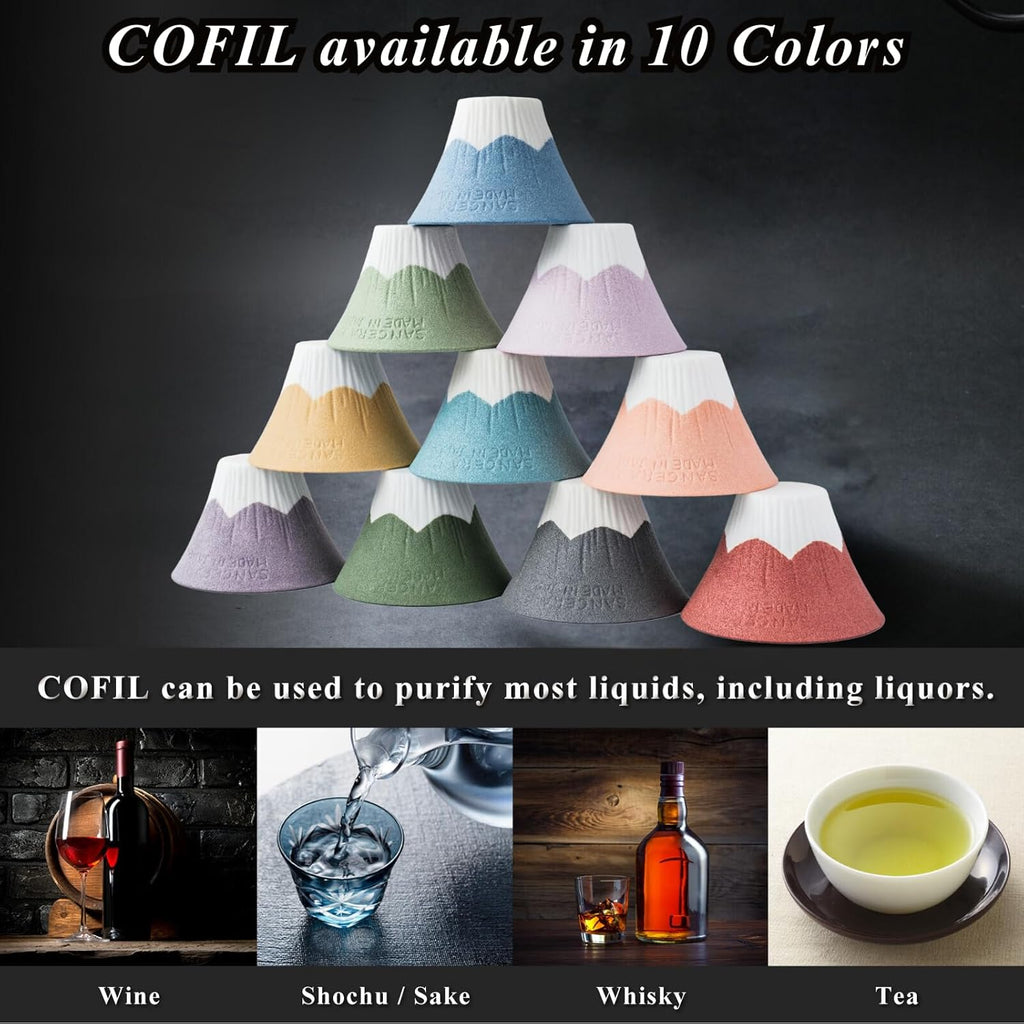 Ceramic Reusable Coffee Filter Dripper Paperless Sustinable Mt. Fuji Made in Japan (Green)