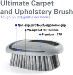 Carpet and Interior Cleaning Brushes, car Cleaning Brushes, Carpet Washing Brushes, Hard Bristle Detail Brushes, car and Home Interior Leather Brushes (Grey)