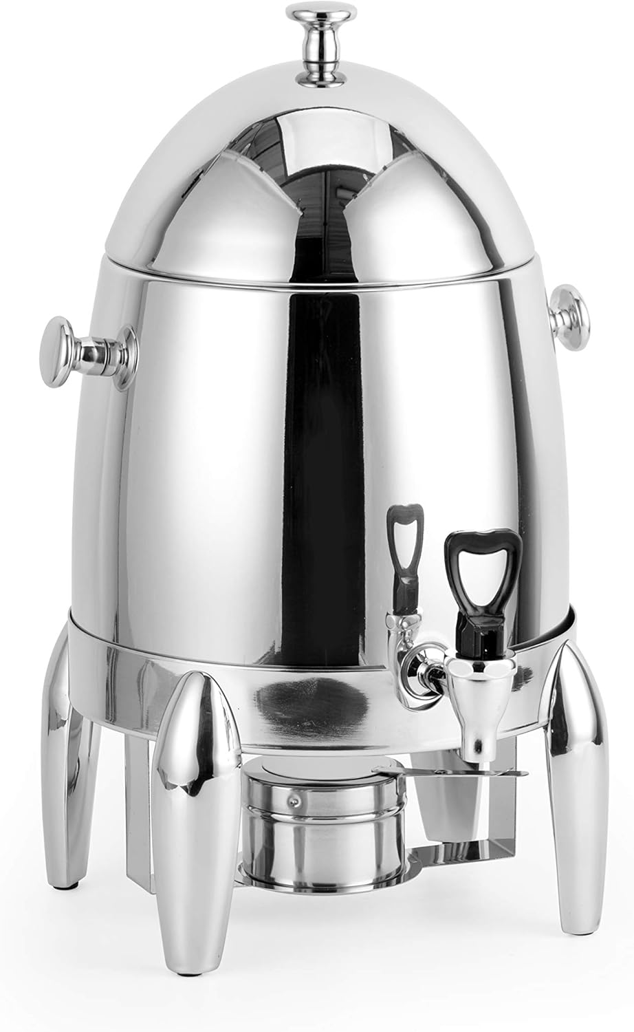 [3 Gallon capacity] Stainless Steel Hot Beverage Dispenser durable and long-lasting Chafer Urn with Chrome Accents - 48 cup