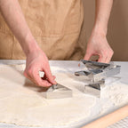 Triangle Cookie Cutter Set 45/90 Degree Stainless Steel Half Square Right Angle Triangle Geometric Frame Plaque Cookie Cutters Shapes Molds - 1 Inch Depth (4 Sizes)