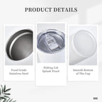 Bee Tumbler with Lid and Straw 20oz Coffee Tumblers Leakproof Stainless Steel Travel Mug Vacuum Insulated Cup for Iced and Hot