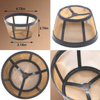 2 Pack Reusable Coffee Filter Replacement for BUNN 8 10 12 Cup Coffee Maker and Brewer Series BX, BTX, GRX, NHB, NHS, ST, HG & H