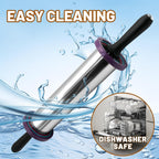 Rolling Pins,Rolling Pin and Silicone Baking Pastry Mat Set,Rolling Pins,Adjustable Stainless Steel Rolling Pin with Thickness Rings for Baking Dough,Pizza,Pie,Pasta