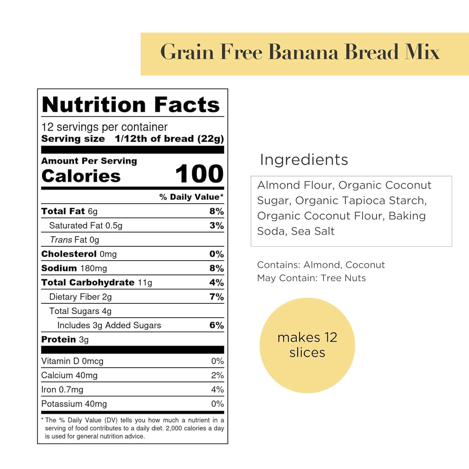 Stellar Eats Grain-Free Banana Bread & Muffin Baking Mix | Gluten-Free, Dairy-Free, Low Sugar, Plant-Based | Naturally Sweet with Coconut Sugar | Makes 1 Loaf or 12 Muffins | 2 Pack