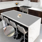 Silicone Mats for Kitchen Counter, 47.3"x23.6"(120cmx60cm) Large Heat Resistant Mat Kitchen Island Waterproof 2MM Thick Countertop Protector Mat Nons-slip Extra Large Counter Mat, Translucent Gray