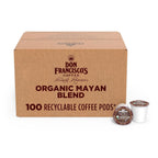 Don Francisco's Organic Mayan Blend Coffee - 100 K-Cup Compatible Single-Serve Pods - 100% Arabica - Bold Flavor with Floral Aroma and Chocolate Hints - Compatible with Keurig Brewers