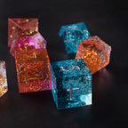 7 Cavities Dice Resin Mold - Resin Casting Silicone Molds for Home Decor & Candle Making Wave Spiral Mold