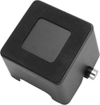 Knock Box Espresso, Stainless Steel Knock Box for Coffee Grounds, with Removable Rubber Bar and Anti-slip Pad, Large, Black