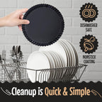 9 Inch Tart Pan with Removable Bottom – Non-Stick Deep Fluted Quiche and Pie Pan, Carbon Steel Loose Bottom Tart Pan, 9.5 Inch Top / 9 Inch Base, 1.1 Inch Deep Baking Pan