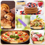 Koogel Rolling Pin for baking, 12 Inch Non-Stick Silicone Handle Rolling Pin for Kids Kitchen Activity