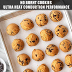 Baking Sheet Cookie Sheet Set of 2, Umite Chef Stainless Steel Baking Pans Tray Professional 18 inch, Non Toxic & Healthy, Mirror Finish & Rust Free, Easy Clean & Dishwasher Safe