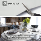 Silicone Mats for Kitchen Counter, 47.3"x23.6"x0.08" Largest Heat Resistant Mat Kitchen Island Waterproof 2MM Thick Countertop Protector Mat Nons-slip Extra Large Counter Mat (Semitransparent)