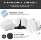 18-Pack Charcoal Water Filters Compatible with Breville BWF100 Machines, Breville Espresso Machine Water Filter Replacements