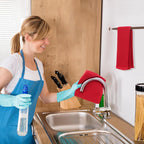 Kitinjoy 100% Cotton Waffle Weave Kitchen Towels, 4-Pack Super Soft and Absorbent Dish Towels for Drying Dishes, Kitchen Hand Towels, 13 in x 28 in, Red