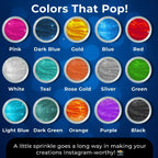 Bulk (20g) Navy Blue Luster Dust Edible Glitter for Cocktails | Premium Edible Navy Blue Luster Dust for Cake Decorations - Edible Glitter for Drinks Cupcakes Cookies Cakes Food Paint