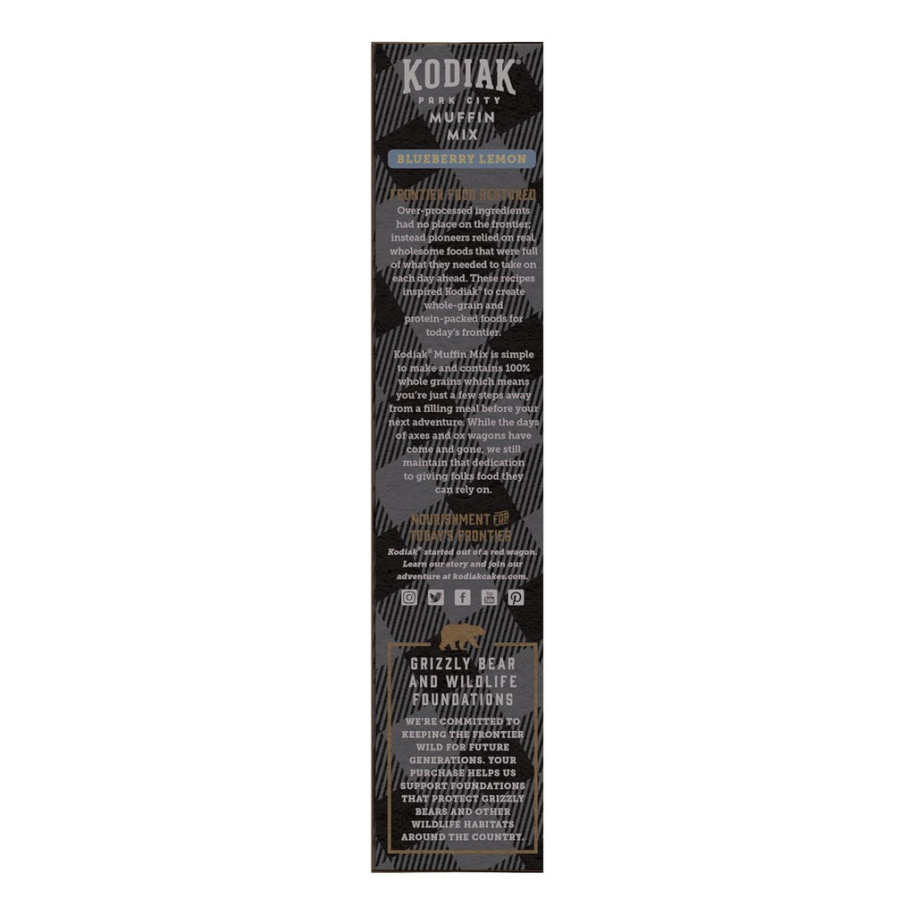 Kodiak Cakes Power Bake, Protein Muffin Mix, Blueberry Lemon, 14 Ounce (Pack of 6)