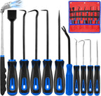 11 Pcs Automotive Hook and Pick Tool Set with Telescoping Magnetic Pickup Gasket Scraper Remover Pry for Mechanic Auto Oil Seal O Ring Repair,Gifts for Husband or Father