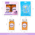 Gold Star Sprinkles for Cake Decorating, Gold Sprinkles, Edible Gold Sanding Sugar for Cake, Cupcake, Cookies, and Ice Cream Toppings. (120g/4.2oz)