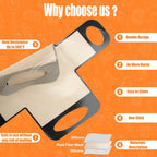 Reusable Silicone Bread Loaf Pan Liner, Food-Grade Silicone Bread Sling, Sourdough Bread Mat, Loaf Pan Lifters, Non-Stick&Easy Clean Dough Transfer Tool, Fits 9x5 or 1.5lb Loaf Pans, Black & Orange