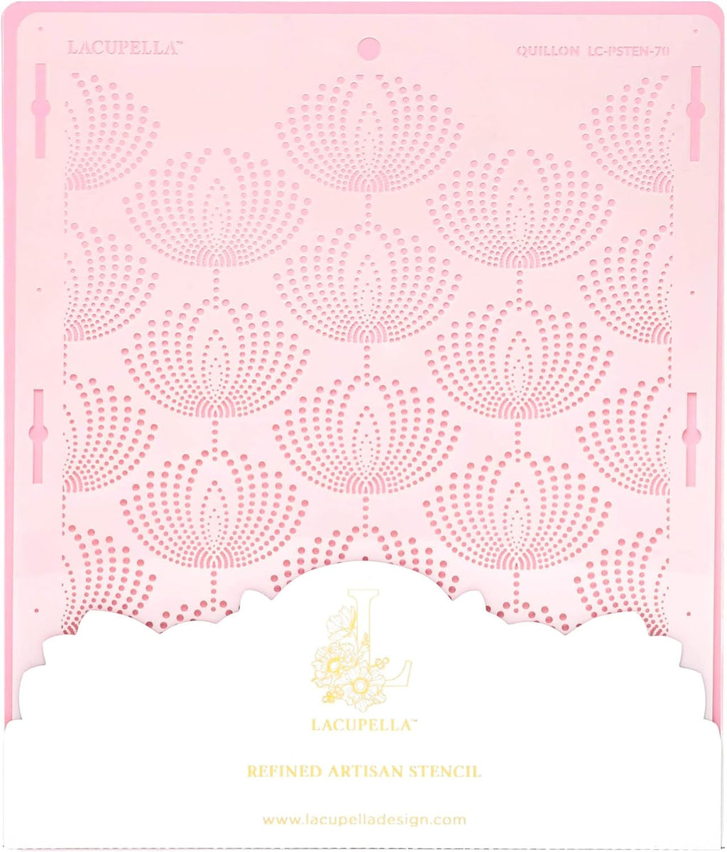 Cake Decorating Stencil for Tall Buttercream Cake, Royal Icing, Ganache, Paint, Airbrush (QUILLON)