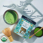 Organic Ceremonial Grade Matcha | Emerald Green, Creamy & Sweet (for a matcha) | Japanese - First Harvest - Hand Picked - Stone Milled | By Pantenger