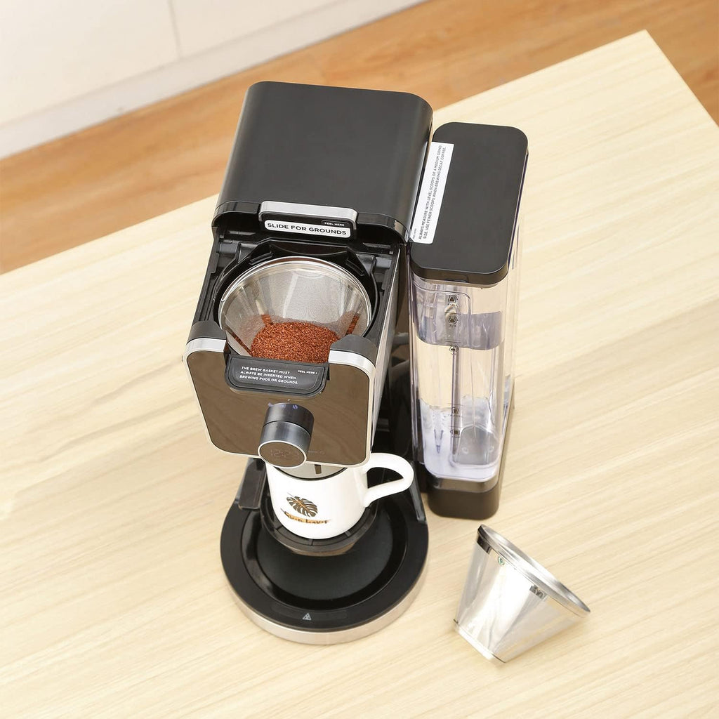 Reusable #4 Cone Coffee Filters for Ninja Dual Brew Pro Coffee Makers,Compatible with Ninja CFP301 CFP201,8-12 Cup Stainless Steel Basket