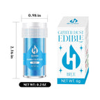 Blue Edible Glitter for Cocktails - 6g Blue Luster Dust Edible Drink Glitter Food Grade Metallic Shimmer Powder Sprinkles for Beverage Cake Chocolate Candy