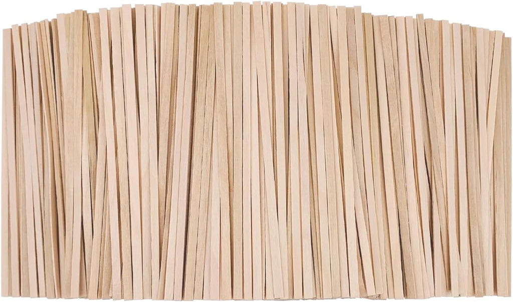Wooden Coffee Stirrers, 1000 Disposable 5.5" Stir Sticks, for Coffee & Cocktails, Swizzle Drink Sticks, Coffee Bar Accessories