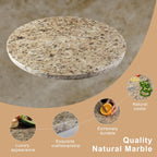 Koville Golden Brown Marble Cutting Board for Kitchen Countertop, 16" Large Marble Serving Tray for Baking, Charcuterie, Pastry, Trivet, Stone Cutting Boards Granite Cheese Board for Kitchen