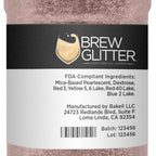 Rose Gold BREW GLITTER Edible Glitter For Drinks, Cocktails, Beer, Garnish Glitter & Beverages | KOSHER & HALAL Certified | 100% Edible & Food Grade | Vegan, Gluten, Nut Free (45g Shaker, Rose Gold)