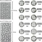 Animals & Flowers Silicone Candy molds, Non-Stick Gummy Bear Chocolate Gelatin Tray with 2 Droppers Creates 260 Alpaca, Clover, Animals, Rainbow & Cloud, Pack of 4