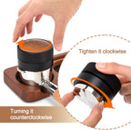 51mm Coffee Distributor and Tamper, Dual Head Espresso Tool with Adjustable Depth - Professional Coffee Leveler and Hand Tamper for 51mm Portafilters, Barista-Grade Espresso Accessory (51mm)