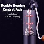 Manual Coffee Grinder Hand Adjustable Burr Conical Stainless Steel Grinder Portable Mill Faster Grinding for Espresso Pourover Frenchpress Moka Americano for Office Home Traveling Camping