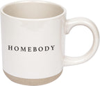 Sweet Water Decor Homebody Stoneware Coffee Mug | Novelty Coffee Mugs | 14oz Stoneware Coffee Cup | Microwave & Dishwasher Safe | Cozy Coffee Mugs for Home | Birthday Gifts for Her