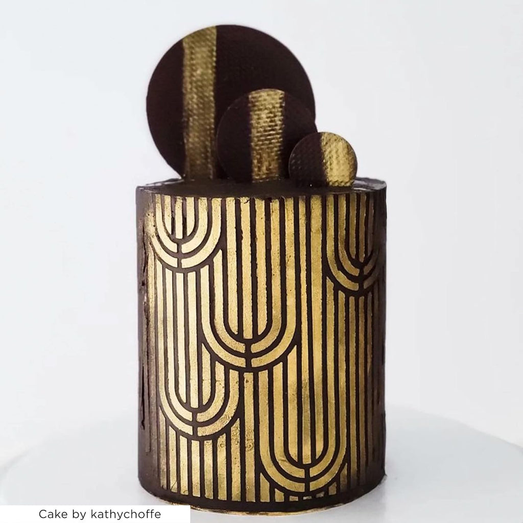 Large Cake Decorating Stencil (ENIC) Art Deco Pattern