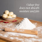 GOBAM Wood Rolling Pin, Medium - Dough Roller for Pasta, Cookies, Pie, Pizza, Chapati, Fondant, Rolling Pins for Baking, Bread Making Tools and Supplies - 13 x 1.38 Inches