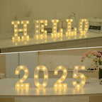 Foaky LED Letter Lights Sign Marquee Light Up Letters Sign for Night Light Wedding/Birthday Party Battery Powered Christmas Lamp Home Bar Decoration(E)