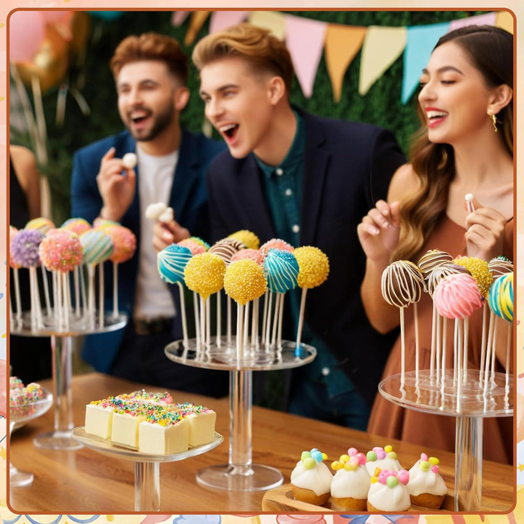 Cake Stick Mold Kit, Round Stick Cutter & Push Rod Cake Stick Maker, Mold Tool Supplies Kit Kitchen Baking Accessories Suitable for Bakery or Home Use to Make Lovely Desserts