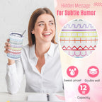 Geiserailie Hidden Message Tumbler Coffee Travel Insulated Mug Skinny Tumbler with Lid and Straw Gift Cup for Bestie Friend Coworker(12 oz)